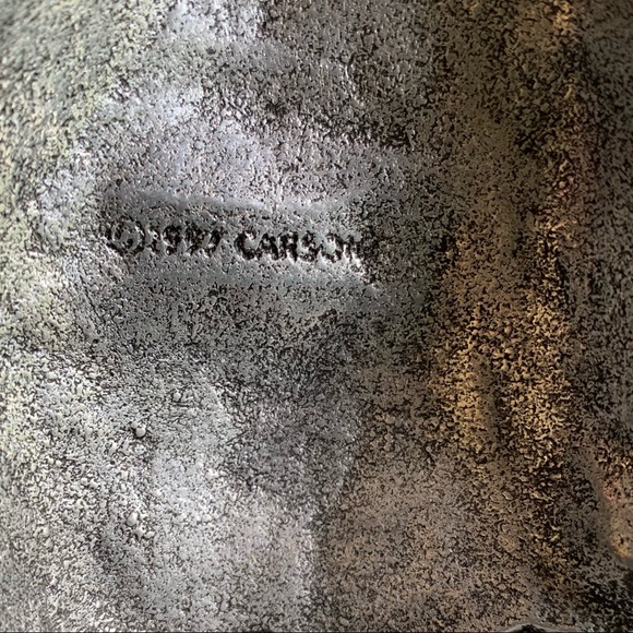 Vintage Carson Pewter Welcome Candle Jar Holder - Picture 7 of 7